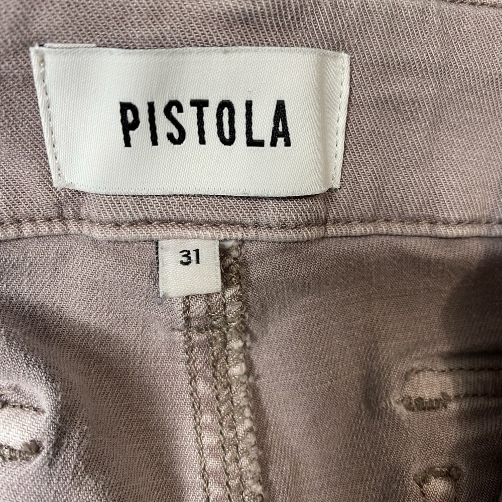 PISTOLA Straight Leg Pant Women Size 31 Pale Purple Cropped Utility High Rise - Picture 12 of 15